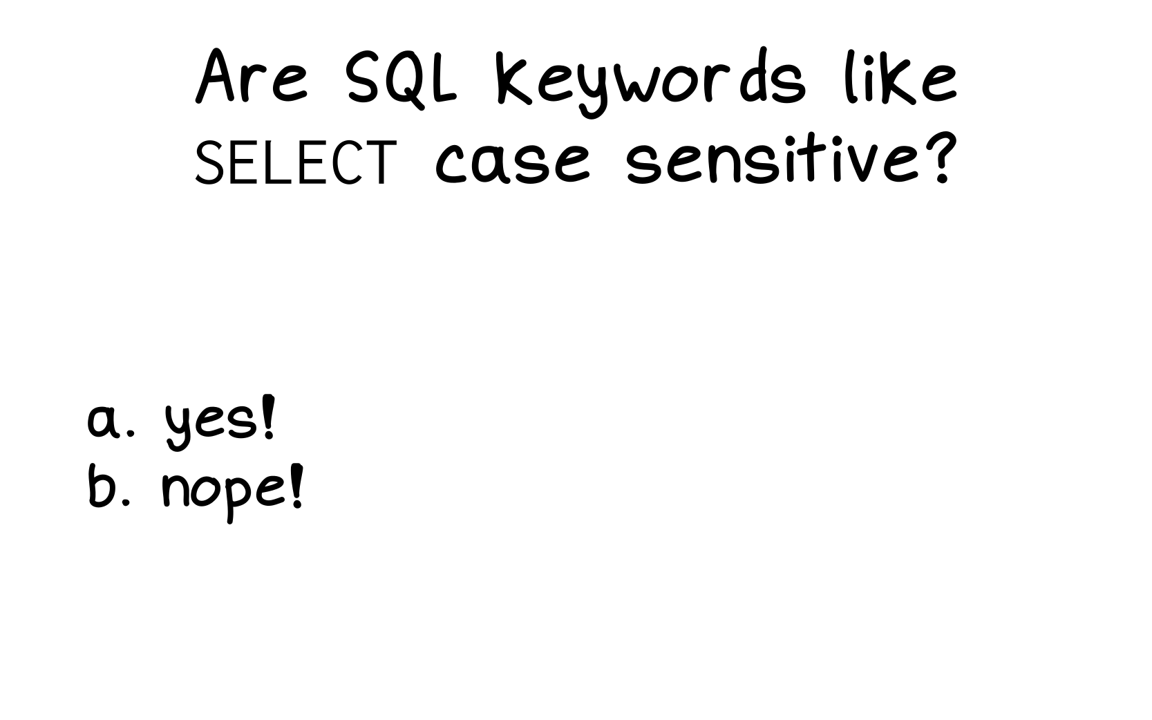 SQL Flashcards